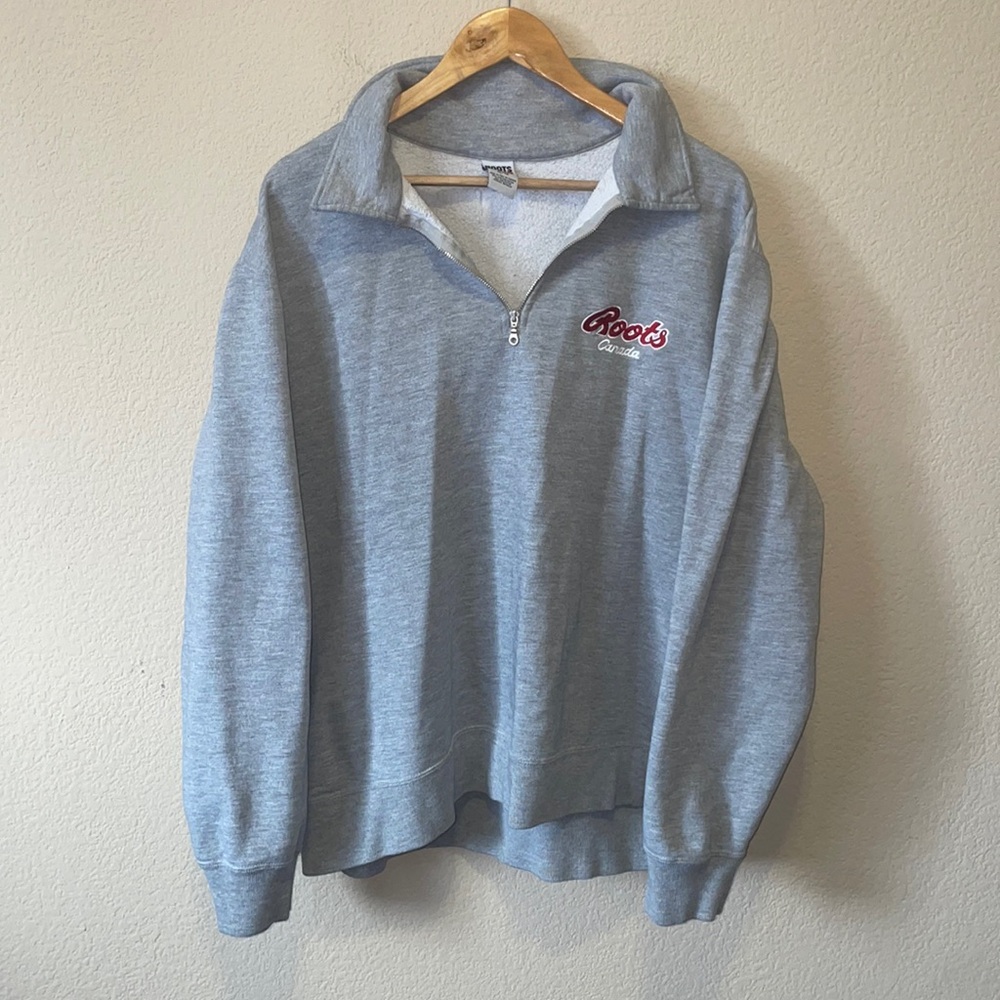 Roots Canada half zip sweater
